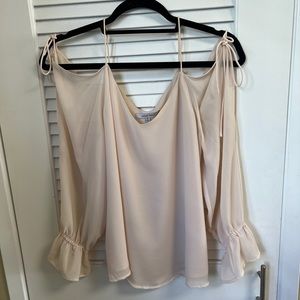 Naked Zebra - blush long sleeve top